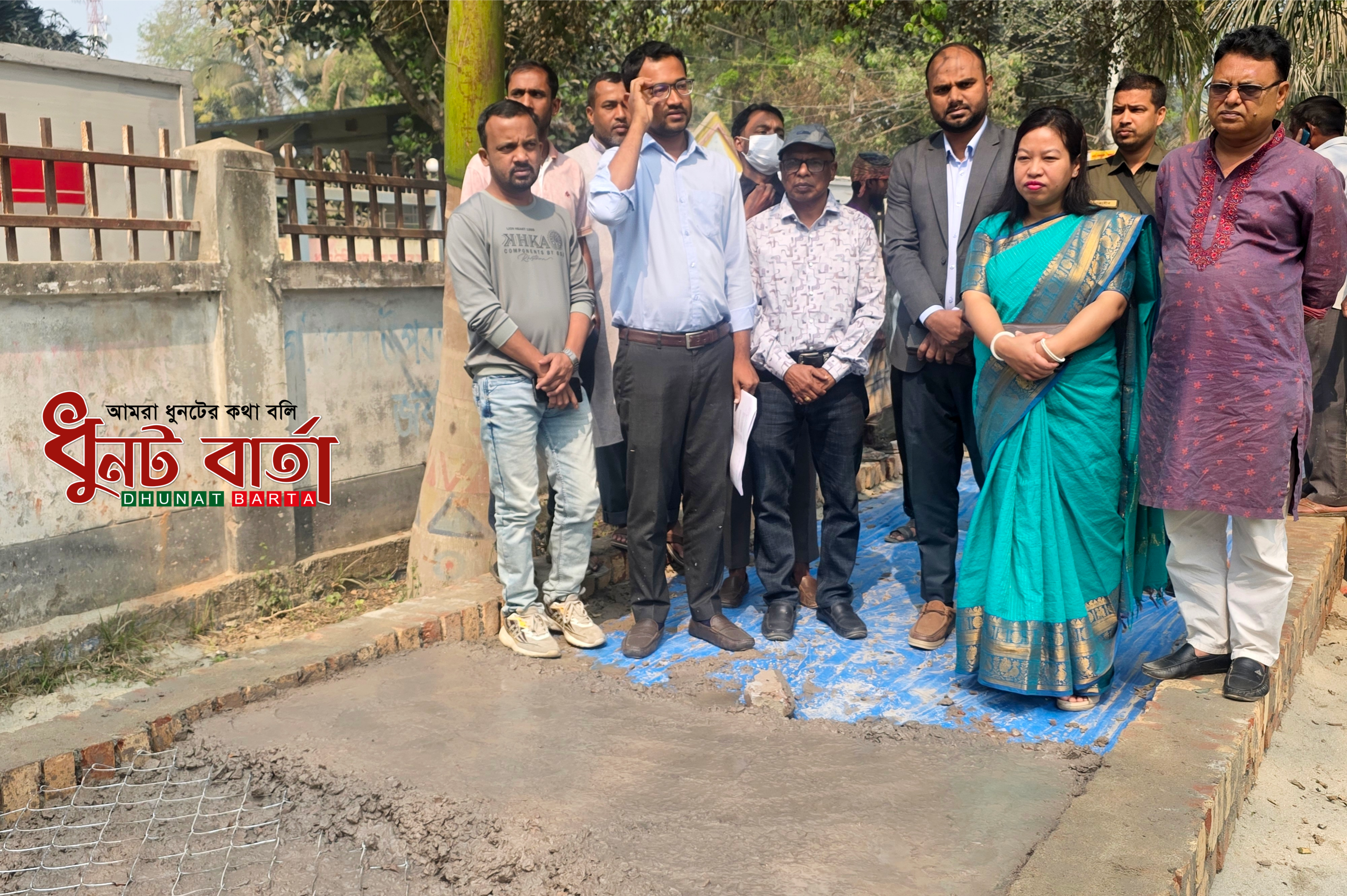 ধুনট শিশু পার্কে ওয়াকওয়ে নির্মাণকাজের উদ্বোধন